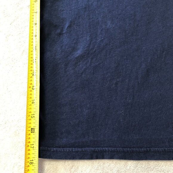 True Religion Navy & White Reverse Hem T-Shirt - Picture 9 of 10